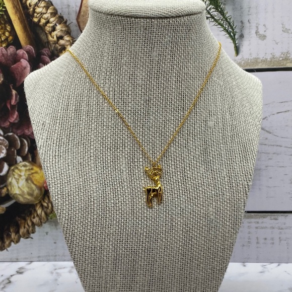 2 for$15 -Christmas charm gold necklace with pendant - Picture 3 of 8